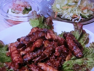 【キューピー３分クッキング】なすの肉巻き焼きのレシピ・石原洋子