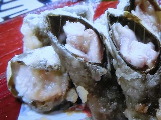 【青空レストラン】鶏肉の桜葉揚げのレシピ