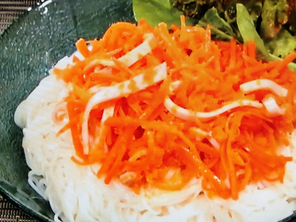 【PON！今すぐマネシピ！ちなみ（千波）にヘルシー～！】ニンジンのマリネそうめんのレシピ・浜内千波