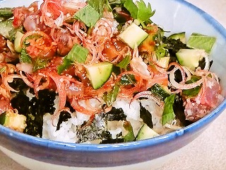 【キューピー３分クッキング】あじの梅薬味丼のレシピ・石原洋子・魚料理