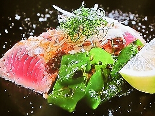 【いっぷく！まんぷくキッチン】カツオのカリカリうま塩タタキのレシピ・志村幸一郎・魚料理