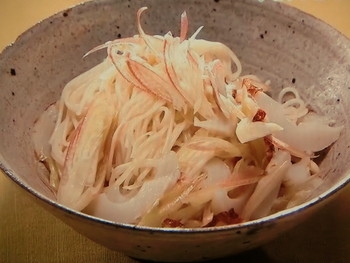 【おかずのクッキング】茗荷炒めそうめんのレシピ・土井善晴