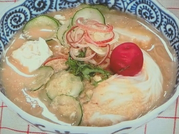 【モーニングバード！プロ技キッチン！】つゆまで美味しい！ゴマミソそうめんのレシピ・柳原尚之