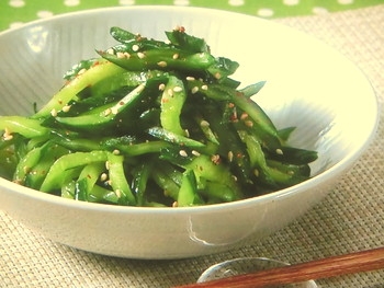 きょうの料理ビギナーズ きゅうりのごま油あえの料理レシピ おさらいキッチン