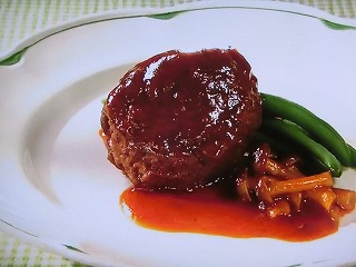 【きょうの料理】きのこ入り煮込みハンバーグのレシピ・島本薫