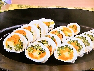 【キューピー３分クッキング】いんげんとかぼちゃのチキンロールのレシピ・藤井恵
