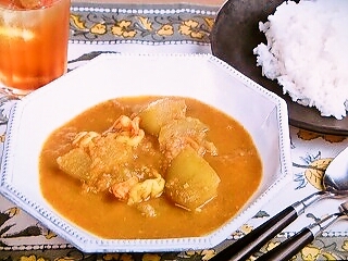 【キューピー３分クッキング】冬瓜とえびのカレーのレシピ・藤井恵