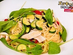ズッキーニといかのパスタ