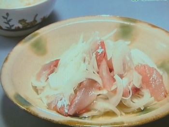 【おかずのクッキング】鯵と玉ねぎのなますのレシピ・土井善晴
