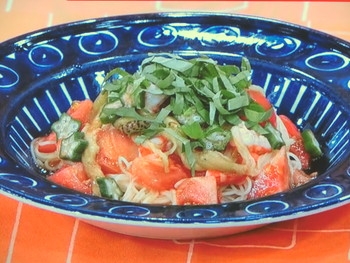 【モーニングバード！プロ技キッチン！】夏野菜たっぷり！冷製パスタのレシピ・片岡宏之