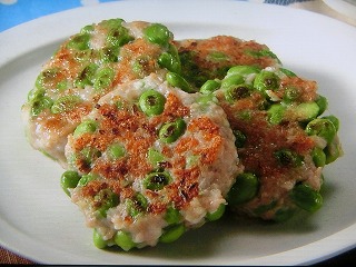【きょうの料理ビギナーズ】枝豆と鶏ひき肉の寄せ焼きのレシピ・大庭英子