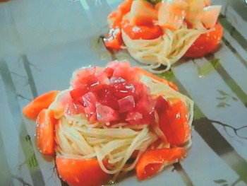 【いっぷく！まんぷくキッチン】赤い冷たいパスタのレシピ・奥田政行