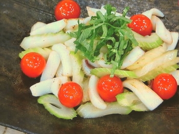 【あさイチ】セロリといかの塩炒めのレシピ・大原千鶴・解決！ごはん