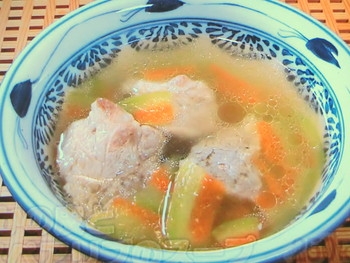 【きょうの料理】すいかの皮とスペアリブのスープのレシピ・植木もも子
