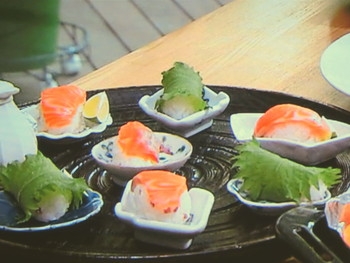 【きょうの料理】サーモンと青じその一口ずしのレシピ・栗原はるみ