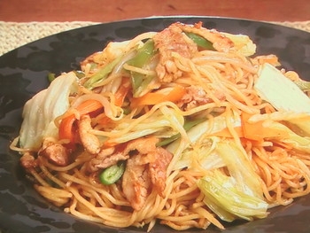 【キューピー３分クッキング】スパイシーソース焼きそばのレシピ・石原洋子