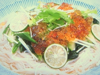 【世界にひとつ ミラクルレシピ】グリーンそうめんのレシピ・吉岡英尋