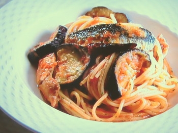 【上沼恵美子のおしゃべりクッキング】ナスといわしのパスタのレシピ・上沼恵美子・笹野高史・若林知人