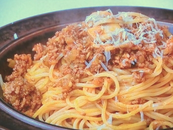【キューピー３分クッキング】ミートソーススパゲティのレシピ・小林まさみ