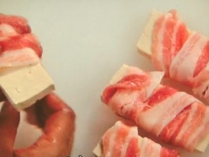 豆腐の肉巻き焼き