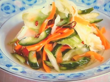 【上沼恵美子のおしゃべりクッキング】中華風ピクルスのレシピ・上沼恵美子・前川泰之・宮崎耕一