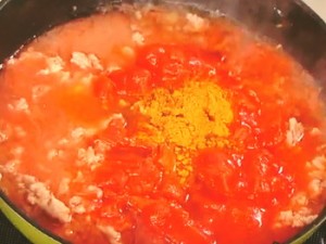 鶏のトマトカレー煮