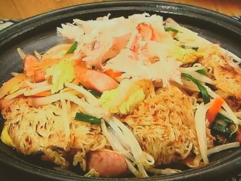 【ノンストップ】焼きそうめんチャンプルーのレシピ・坂本昌行・坂本昌行のOne Dish