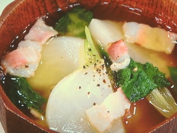 【あさイチ】かぶとベーコンのみそ汁のレシピ・清水信子・解決！ごはん
