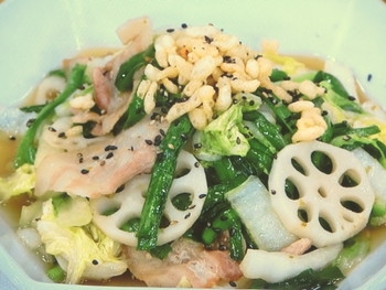 【あさイチ】白菜のゆずこしょう野菜炒めの料理レシピ