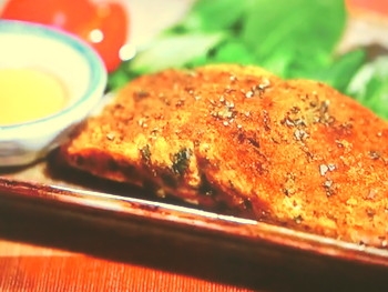【いっぷく！まんぷくキッチン】鮭のカレーハーブ焼きのレシピ・出張！極ウマ料理人・浜内千波
