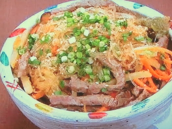 【ZIP！速水もこみちのMOCO''Sキッチン】もこみち流　和風チャプチェ丼のレシピ・速水もこみち