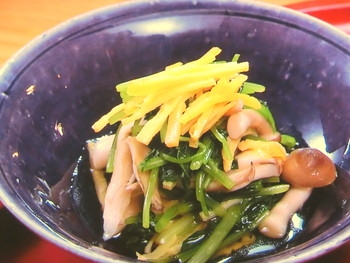 【きょうの料理】しめじとまいたけの土佐酢あえのレシピ・栗原はるみ