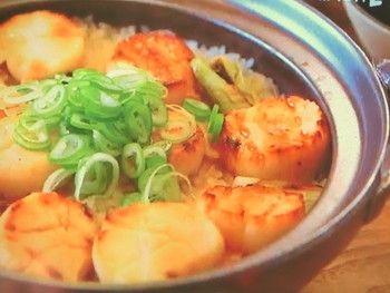 【ノンストップ】ホタテの炊き込みご飯のレシピ・坂本昌行・坂本昌行のOne Dish