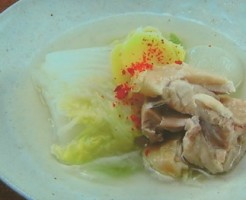 白菜の鶏スープ煮