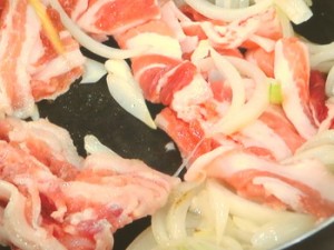 豚バラ肉の回鍋肉（ホイコーロー）風