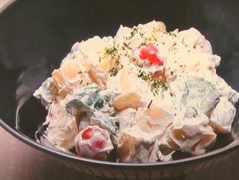 【上沼恵美子のおしゃべりクッキング】ごろごろ野菜のチーズ和えのレシピ・上沼恵美子・岡本健二・風間トオル
