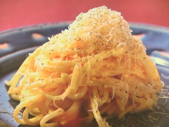 Nhkきょうの料理 卵とチーズのスパゲッティ のレシピby土井善晴 12月1日 おさらいキッチン