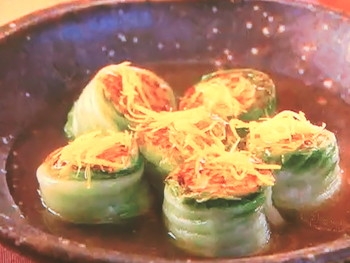 【ノンストップ】白菜の肉詰め焼きのレシピ・坂本昌行・坂本昌行のOne Dish