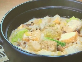 【みんなの家庭の医学】ふわふわ鶏団子の豆乳鍋のレシピ・ビートたけし・奥薗壽子