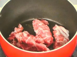白菜と豚肉の煮込み