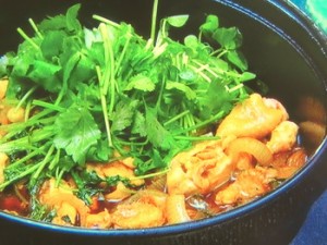 鶏と香味野菜のすき焼き鍋