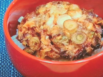 【ノンストップ】牛肉のかき揚げ丼のレシピ・宮田勇・行列シェフのまかない・家ごはん