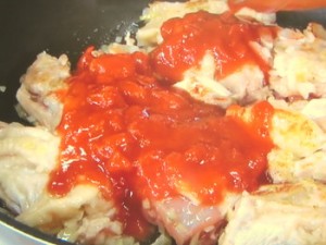 チキンのトマトクリーム煮