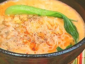 【ノンストップ】ダイエット150kcal 簡単坦々麺！のレシピ・三ツ星シュフの食ナビ