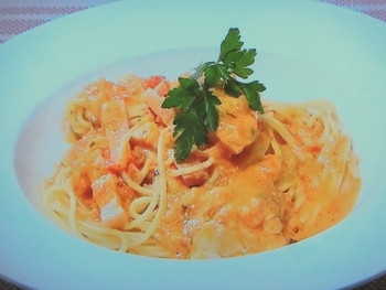 【情報ライブ　ミヤネ屋　愛のスパルタ料理塾】トマトクリームパスタのレシピ・林裕人