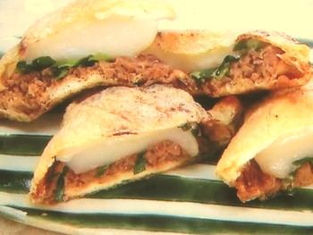 【おかずのクッキング】餅のはさみ焼きのレシピ・できるかな１分クッキング・鈴木薫
