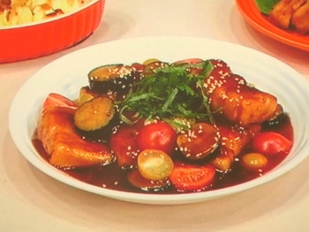 【ノンストップ】豚肉巻き高野豆腐＆茄子の甘酢あんのレシピ・三ツ星シュフの食ナビ