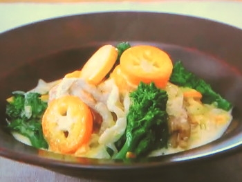 【ノンストップ】鶏肉の春色クリームシチューのレシピ・坂本昌行・坂本昌行のOne Dish