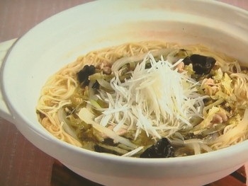 【上沼恵美子のおしゃべりクッキング】豚肉と白菜の煮込みそばのレシピ・上沼恵美子・宮崎耕一・酒井敏也