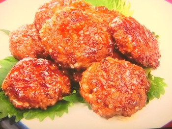 【世界にひとつ ミラクルレシピ】照り焼きハンバーグ風鶏つくねのレシピ・ゆうこりん・小倉優子